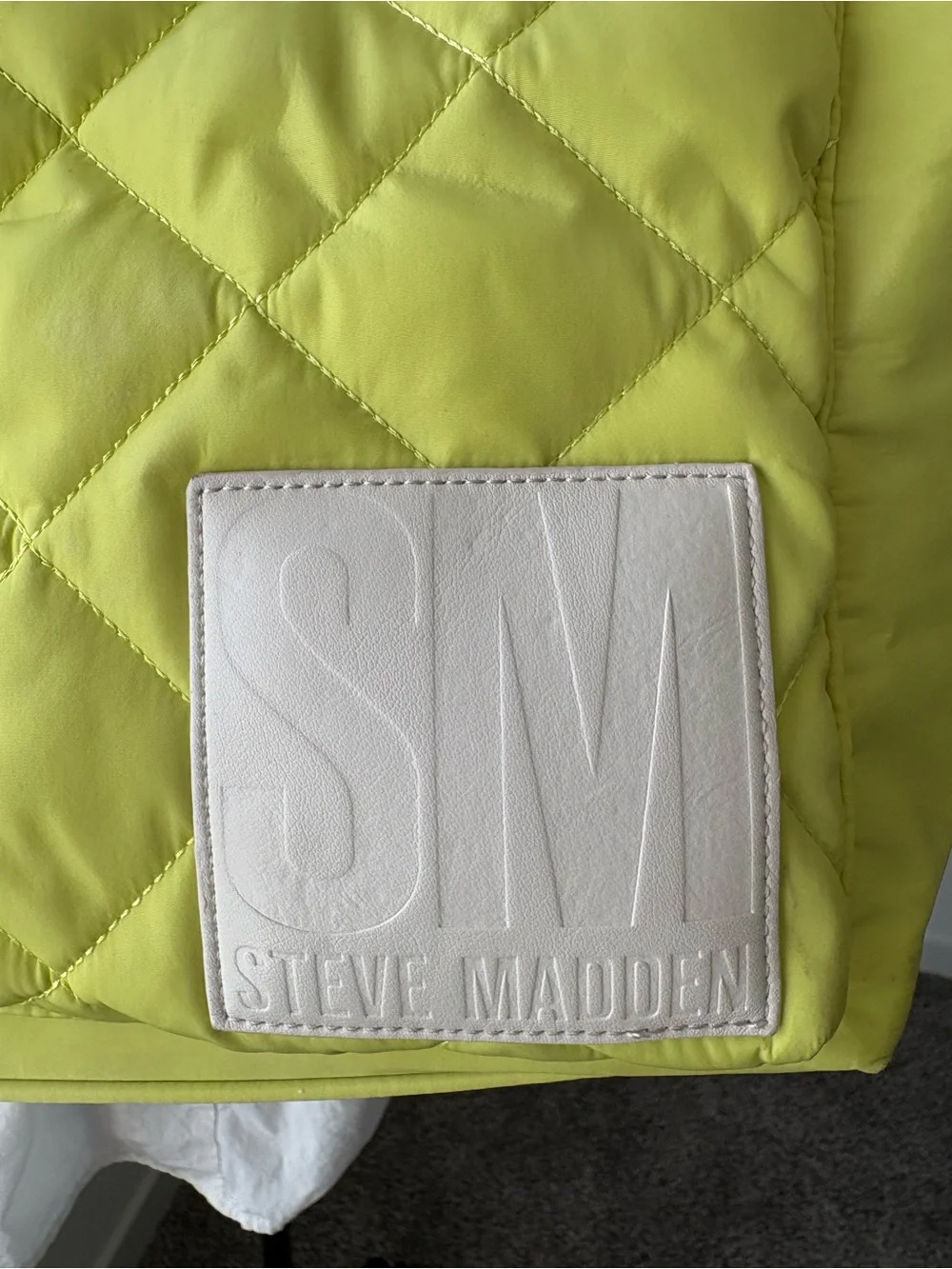 Steve Madden Bright yellow full Zip Tote or travel bag